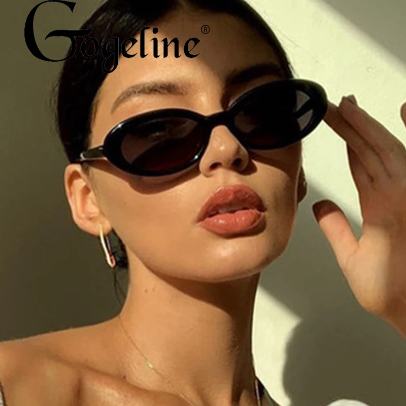 

Gogeline Vintage Oval Sunglasses for Women Men Retro Brand Designer Small Sun Glasses Gradient UV400 Eyewear
