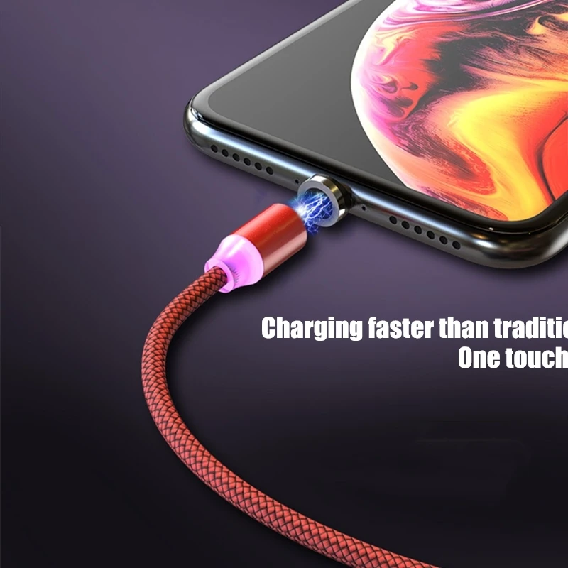Магнитный USB кабель для зарядки и передачи данных для type-C IOS iPhone Android Micro USB кабель для быстрой зарядки и синхронизации данных для смартфонов