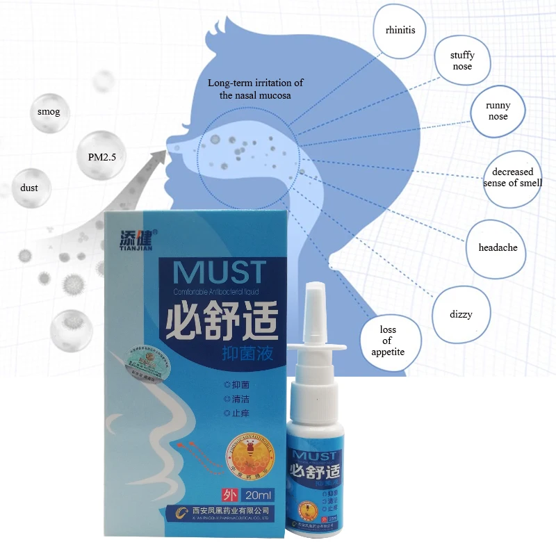 Китайский спрей для травы 20 мл носа от ринита и синусита аппарат против храпа