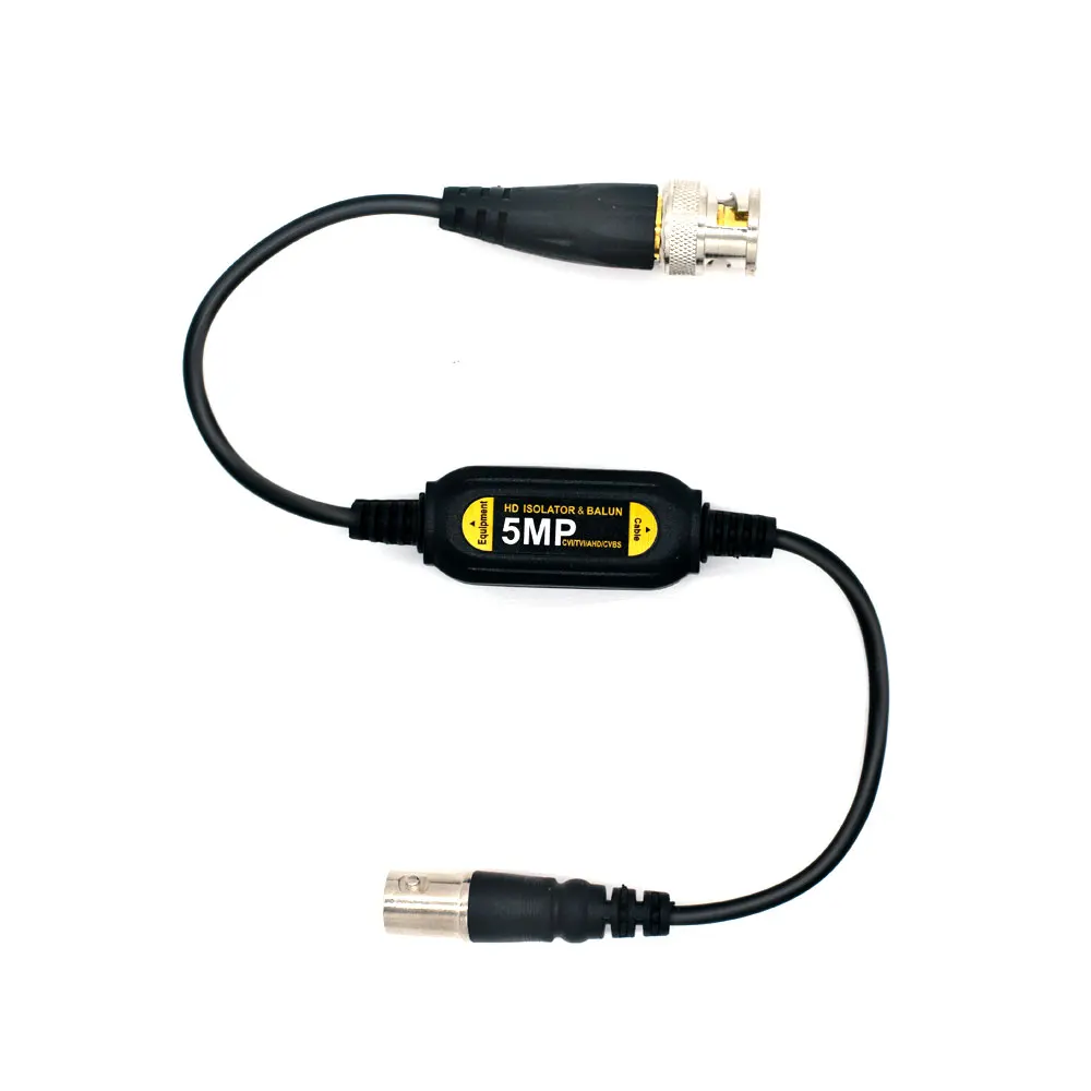 5MP HD bnc cctv кабель коаксиальный Видео балун для cctv bnc разъем заземления петли изолятор BNC Поддержка HD CVI AHD TVI CVBS сигналы