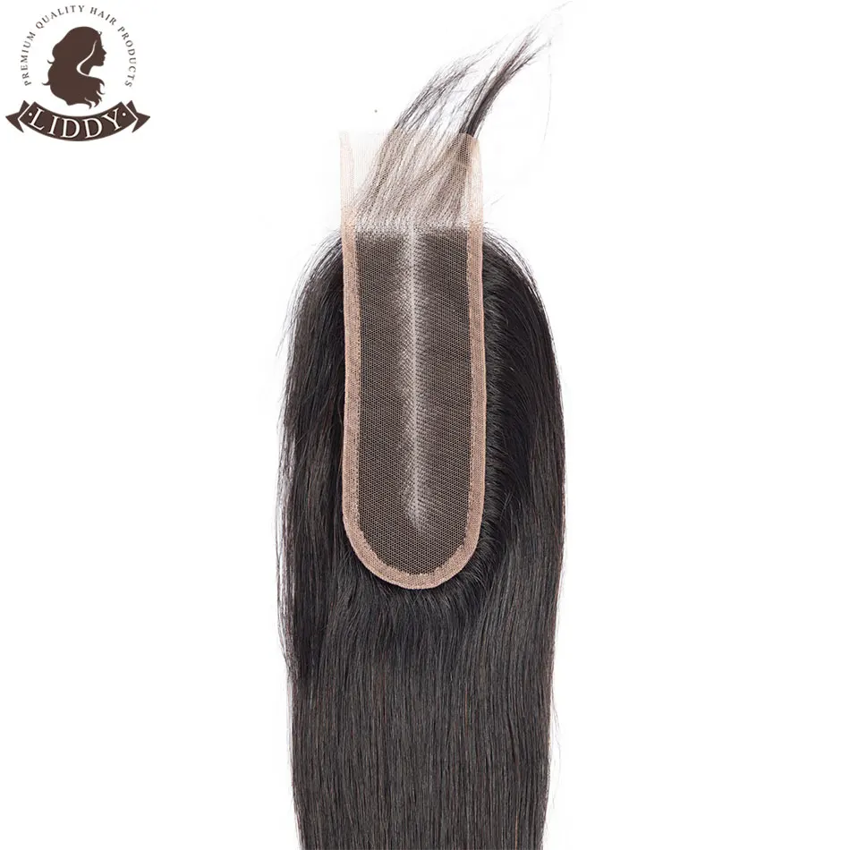 Liddy пучки с закрытием бразильские прямые волосы 3 пучка 2*6 синтетическое Закрытие