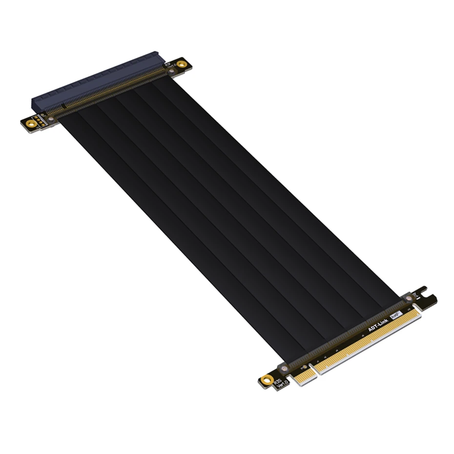 

PCI-E Gen3.0 X16 To 16X Riser Cable 10cm 20cm 30cm 40cm 50cm PCI-Express PCI-E X16 Extender Down Right Angled Elbow Design 90 Degree