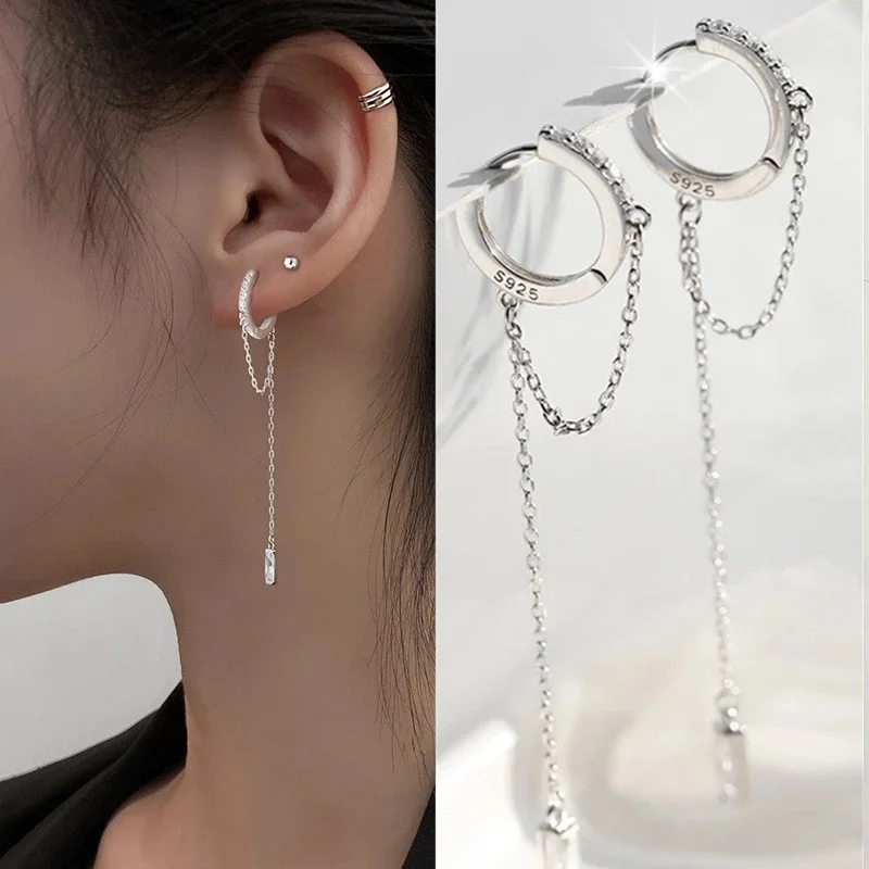 

Earrings for Women Tassel Round Bead Long Drop Earring for Women Personalized Hip Hop Trend with Diamond Tassel Earrings