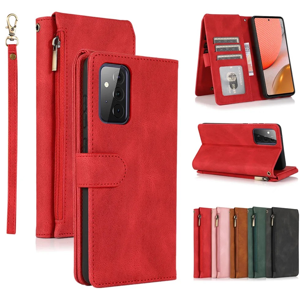 

Чехол для Samsung Galaxy Note 10 Plus Lite Funda Coque, роскошный кожаный кошелек с подставкой для карт, флип-сумки для телефона с ремешком на молнии