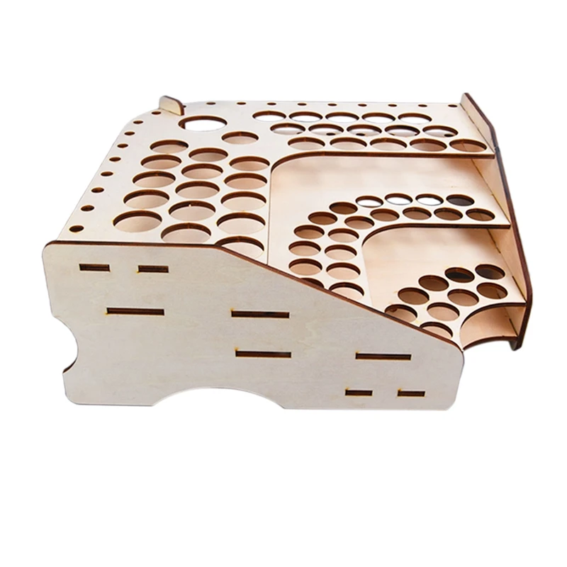 ABSS 81 отверстие деревянная бутылка с пигментом органайзер для хранения цветных