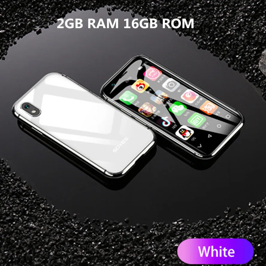 White 2GB 16GB Мини-смартфон SOYES XS 3 ''3 GB+ 32GB 2GB+ 16B Android Face Recognion 1580mAh 4G Wifi резервный карманный мобильный телефон PK 7S Melrose - Цвет: White 2GB 16GB