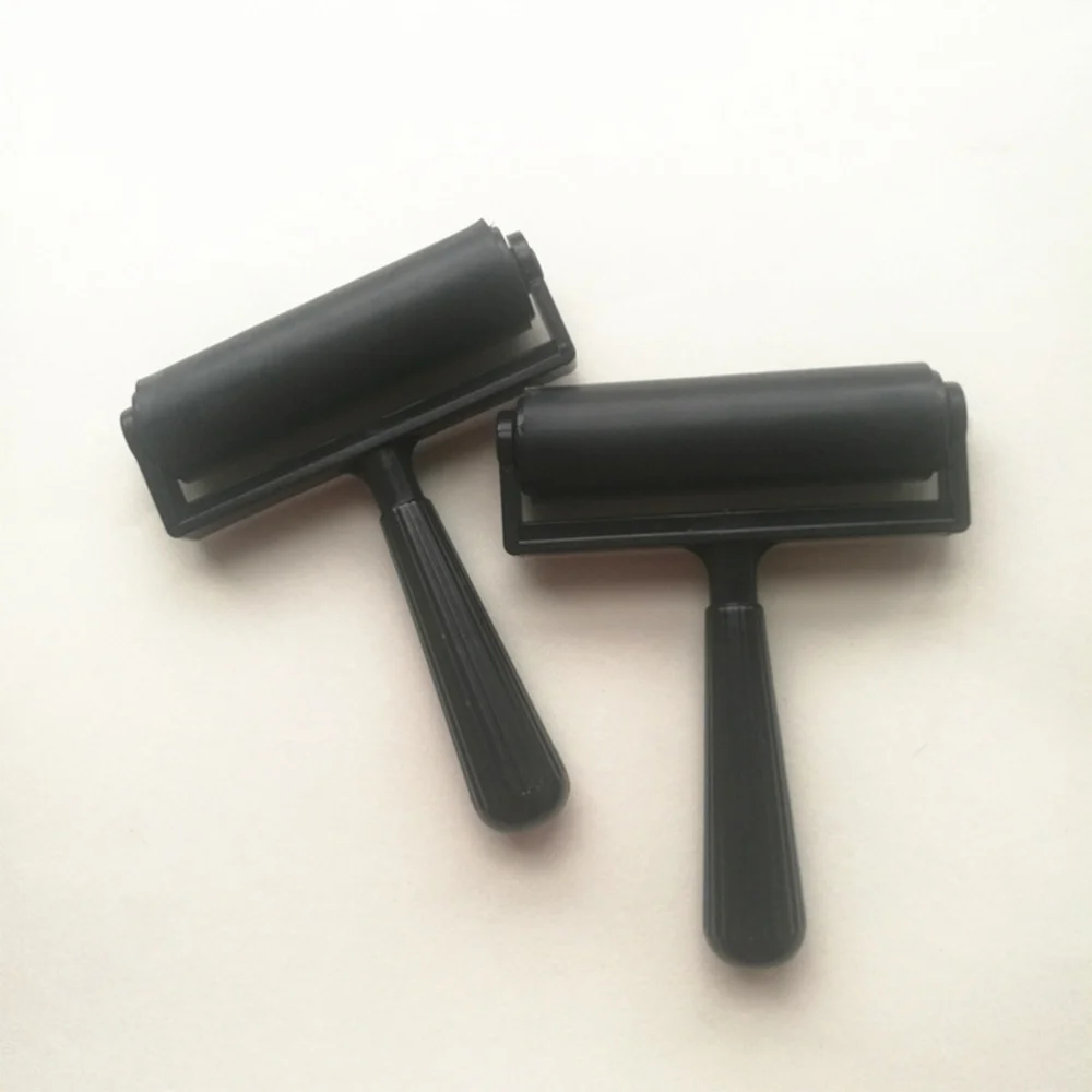 Резиновый ролик для печати чернила и штамповочные инструменты (красный) 10 см |