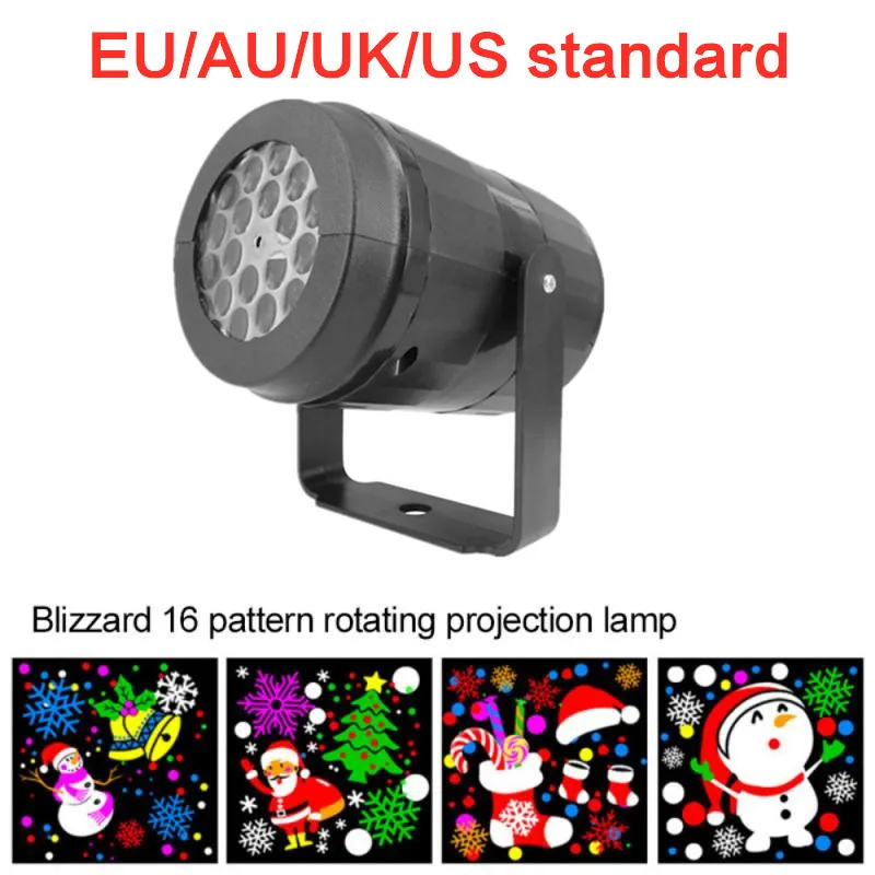 

16 Patterns High-brightness Christmas Laser Projector Outdoor Light For Christmas New Year Stage Par Disco Home Party Decoration