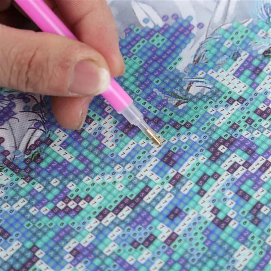 

Full round diamond painting flowers 5D DIY diamond embroidery mosaic landscape art kit home decoration