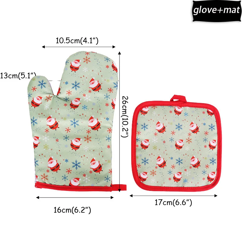 anti-hot gloves-B Cyuan, Рождественский бант, красное золото, серебро, украшение на елку, бант, Рождественское украшение, безделушки для нового года, Navidad, Декор - Цвет: anti-hot gloves-B