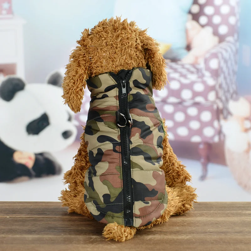 

Camouflage Dog Clothes For Small Dogs Waterproof Dog Coat Winter Warm Puppy Pet Cat Vest Jacket Chihuahua Pug Clothing Outfits