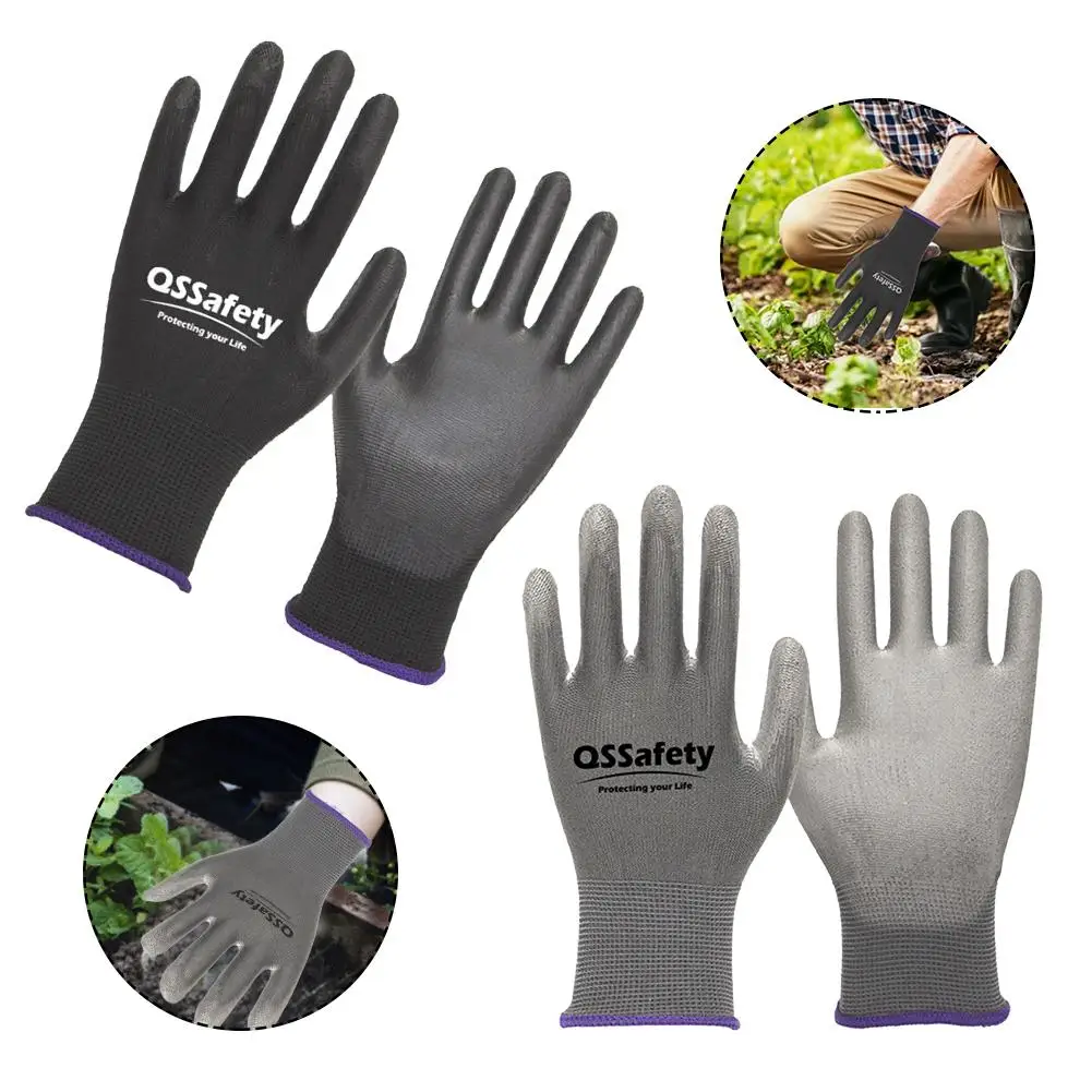 

Anti-static Gardening Working Gloves Work Gloves Non-slip Labor Protection Gloves Safety Polyurethane Coated Nylon PU Safety