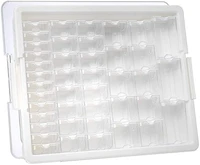 42 piece assorted storage tray %e2%80%93 bead organizer with 42 containers of various sizes a tray and lid for beads and more