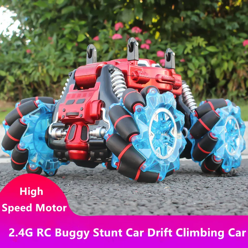 Rc автомобиль с одной кнопкой деформация трюк 2 4G 4WD скалолазание багги RC Racing Drift Car