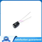 1000 шт. 1 мкФ 2,2 мкФ 3,3 мкФ 4,7 мкФ 10 мкФ 22 мкФ 33 мкФ 47 мкФ 100 мкФ с алюминиевой крышкой, 50В, алюминиевая крышка, 25В 16V 10V 4*7 мм Алюминий электролитический конденсатор