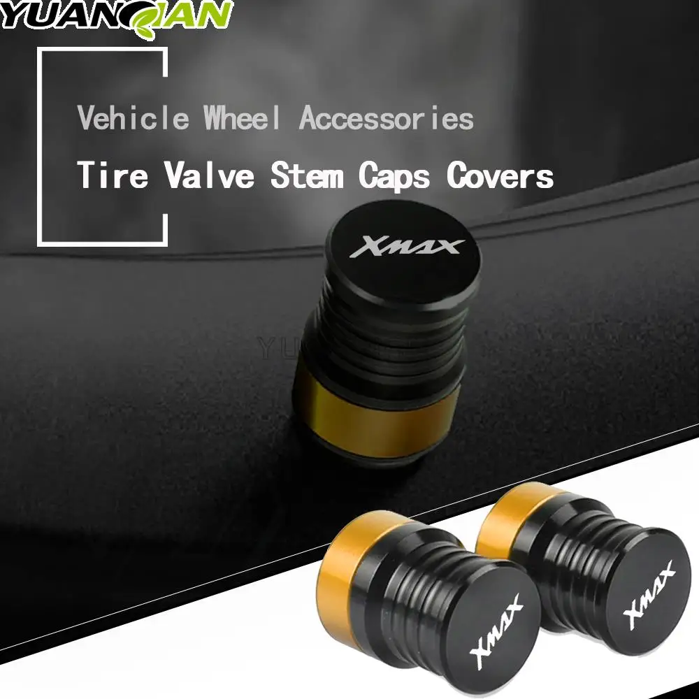 

For Yamaha XMAX 125 X MAX 250 X-MAX 300 XMAX 400 Motorcycle CNC Aluminum Accessorie Wheel Tire Valve Stem Caps Airtight Covers