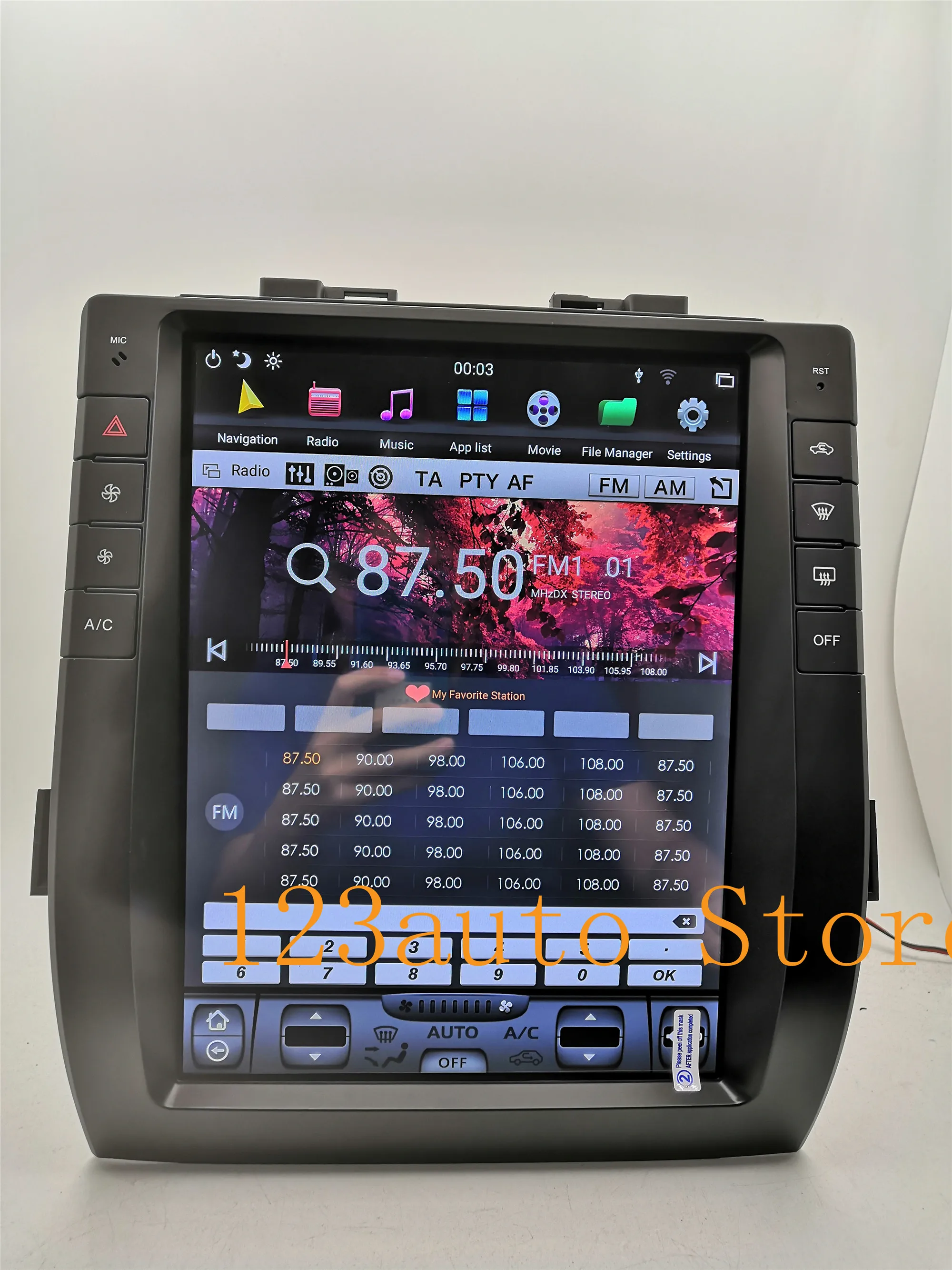13 дюймов вертикальный экран Tesla стиль Android 8,1 Авто DVD gps навигатор плеер для TOYOTA Alphard ips PX6