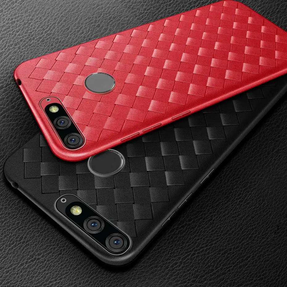 Роскошный ткацкий Мягкий силиконовый чехол для телефона huawei Honor 7C 7A Pro 7 A C Y5 Y6 Y7 Prime