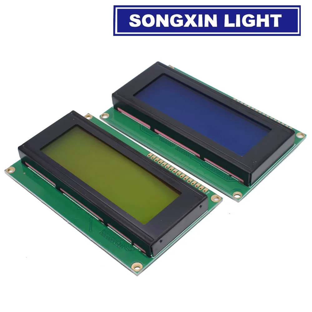 1 шт. ЖК панель 2004 20*4 LCD 20X4 5V синий/зеленый экран дисплей модуль 2004|ЖК-модули| |