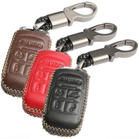 wfmj leather for 2019 2020 2021 dodge ram 2500 3500 4500 5500 remote smart 5 buttons key case holder cover fob chain