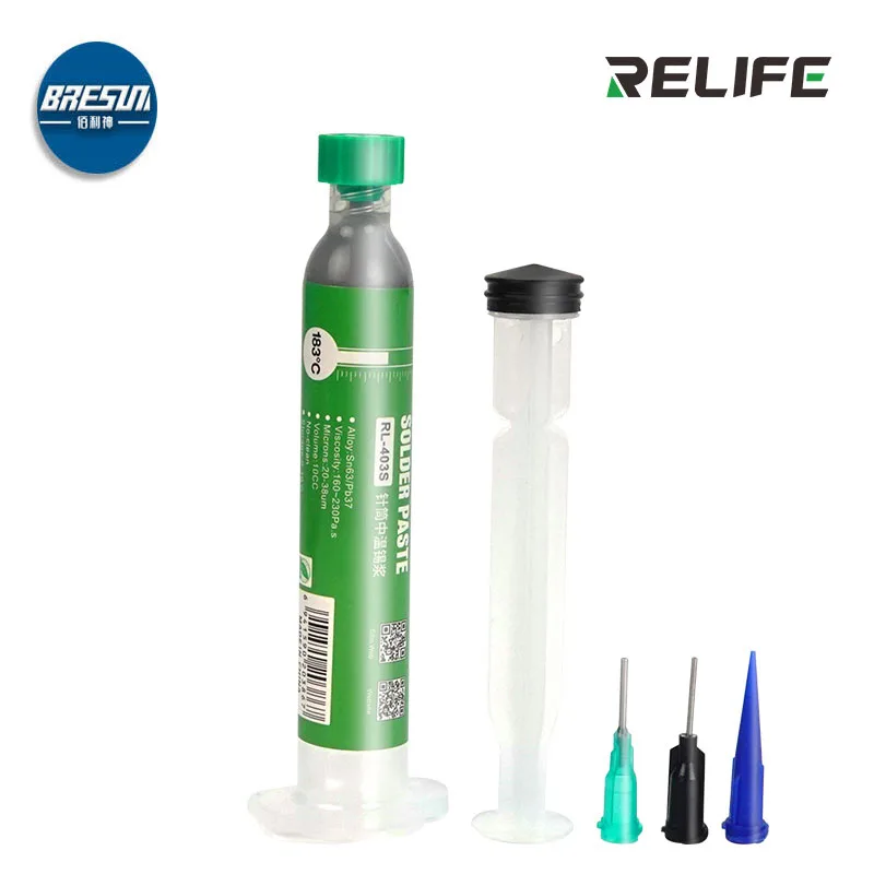 

SUNSHIE RL-403S For Chip Mobile Phone Repair Welding Lead-free Medium, High And Low Temperature Solder Paste Syringe Tin Paste