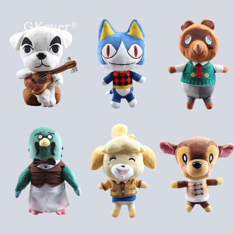 Милые милые мягкие животные К. Tom Nook 20 см Селеста животное пересечение Porter Rover Bob