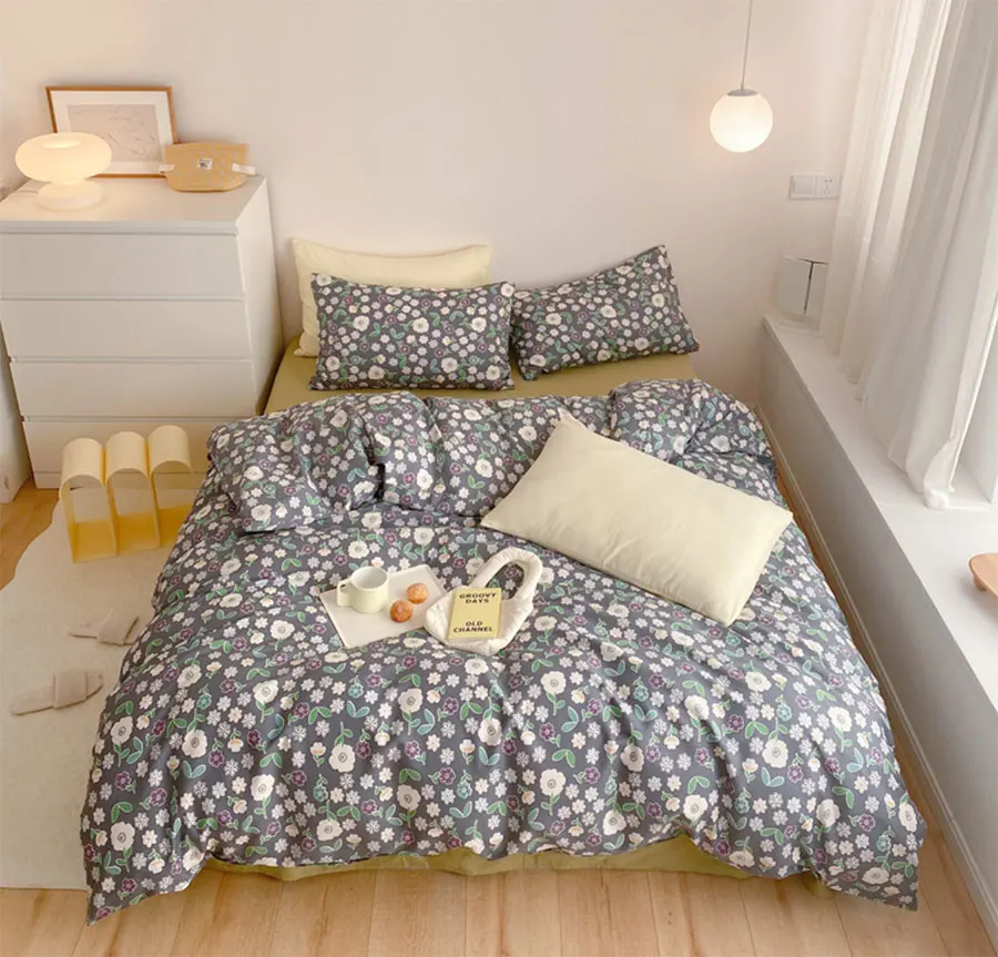 Набор постельного белья в деревенском стиле набор винтажном с цветочным