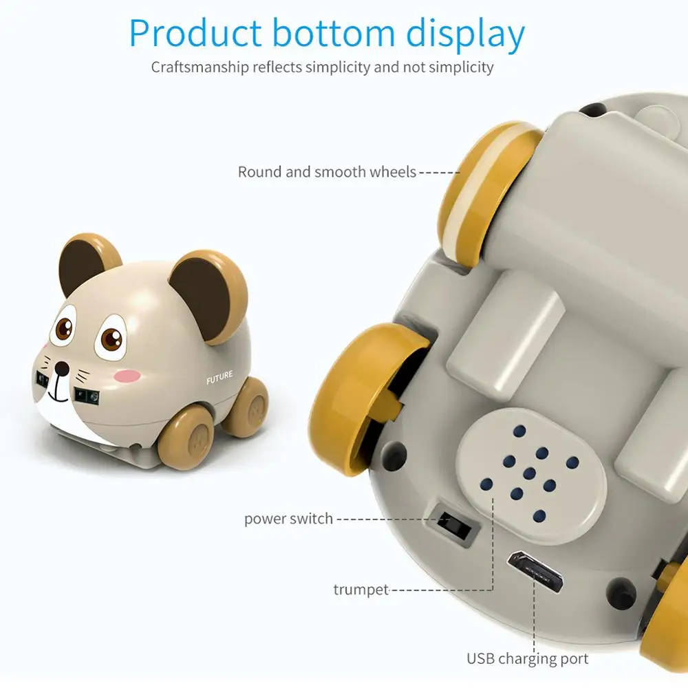 Мультяшные животные Автомобиль Датчик жеста ручное управление индукция