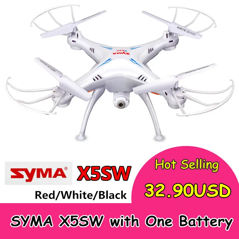 SYMA X5SW дистанционным управлением и съемкой от первого лица Квадрокоптер с камерой Wi-Fi 2,4G 6-осевой пульт дистанционного управления Дрон profissional Дрон игрушки Рождественский подарок
