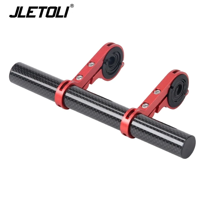 Red JLETOLI велосипедные стойки MTB руль Расширенный кронштейн бар компьютер держатель телефона велосипед сплав многофункциональный поддержка расширитель - Цвет: Red