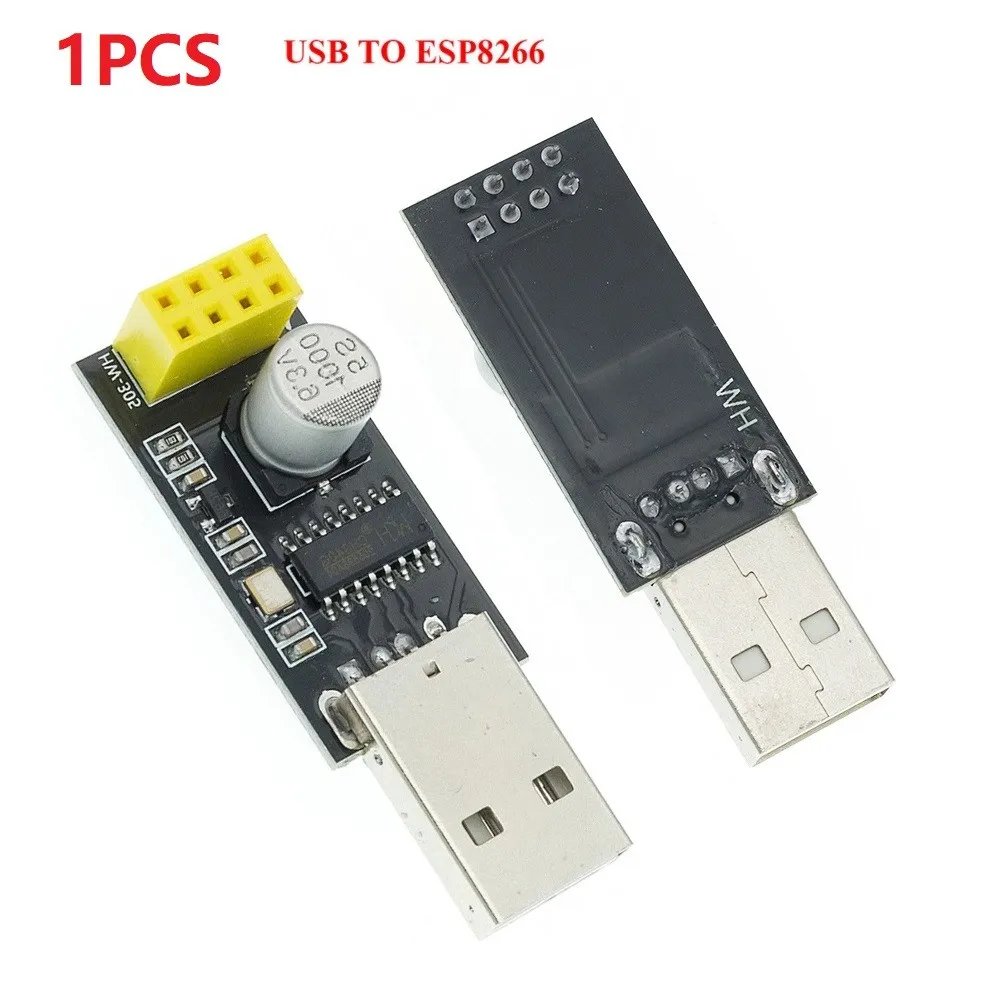 

USB To ESP8266 Serial Module TTL WIFI ESP-01 CH340G Developent Board Adapter Downloader Module Developent Board Programmer Adapt
