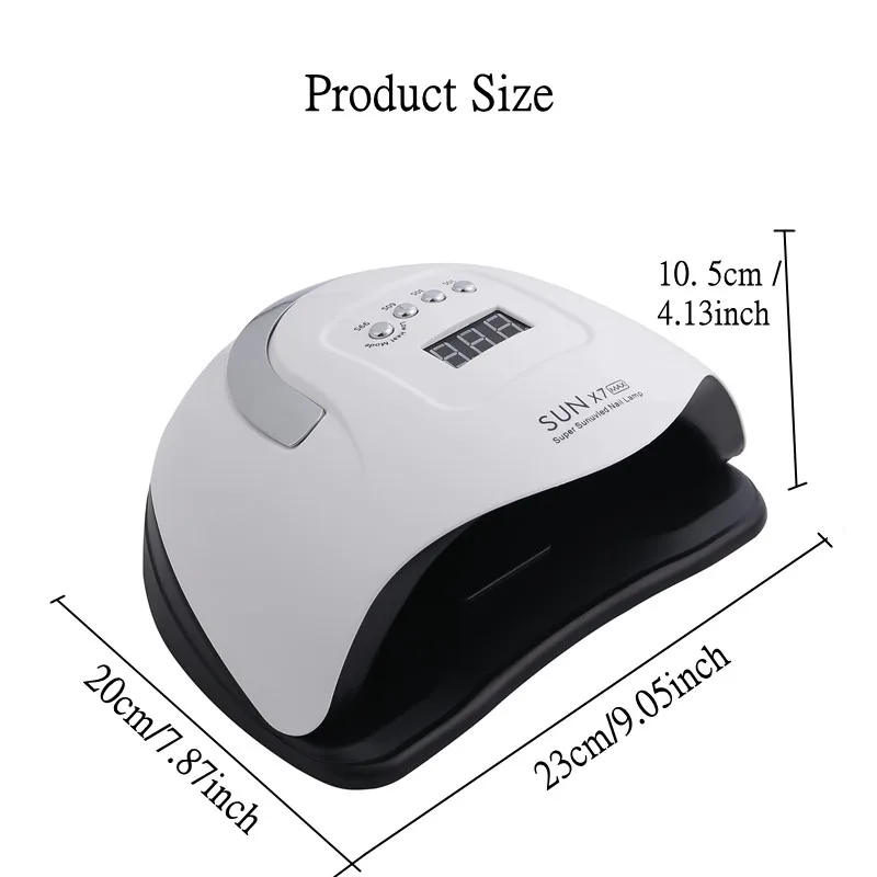 114 Вт Сушилка для ногтей Солнце X7 Max УФ светодиодный светильник с автоматическим