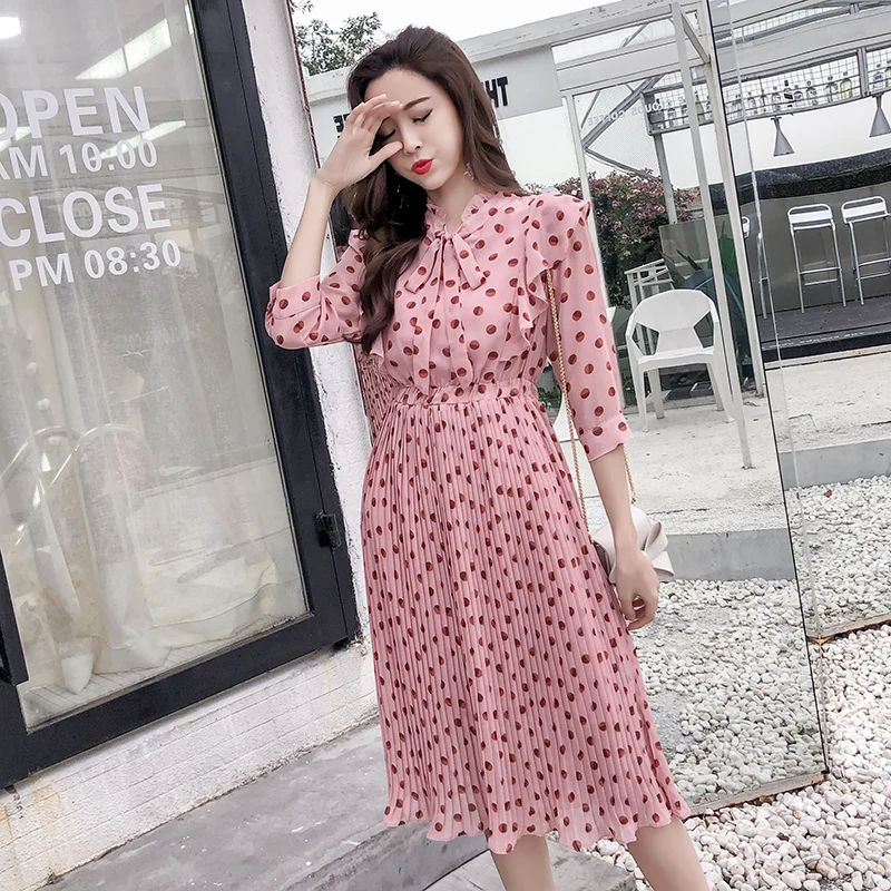 Женское винтажное платье маленькое осеннее на платформе 8760|Женские платья| |