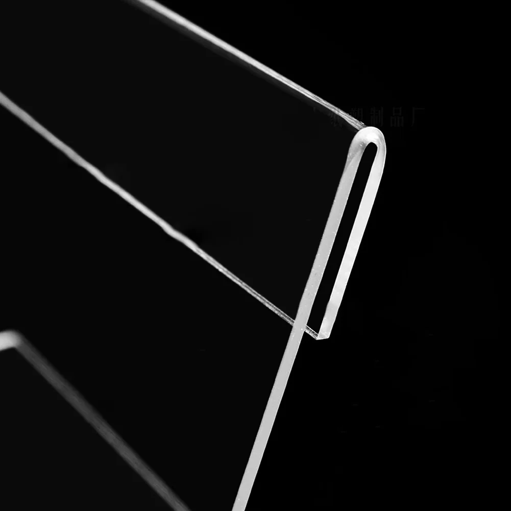 Акриловый прозрачный Знак рабочего стола держатель для этикеток цена название