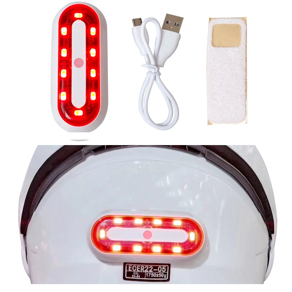 Новый мотоциклетный шлем ночной Светильник СВЕТОДИОДНЫЙ велосипедная полоска