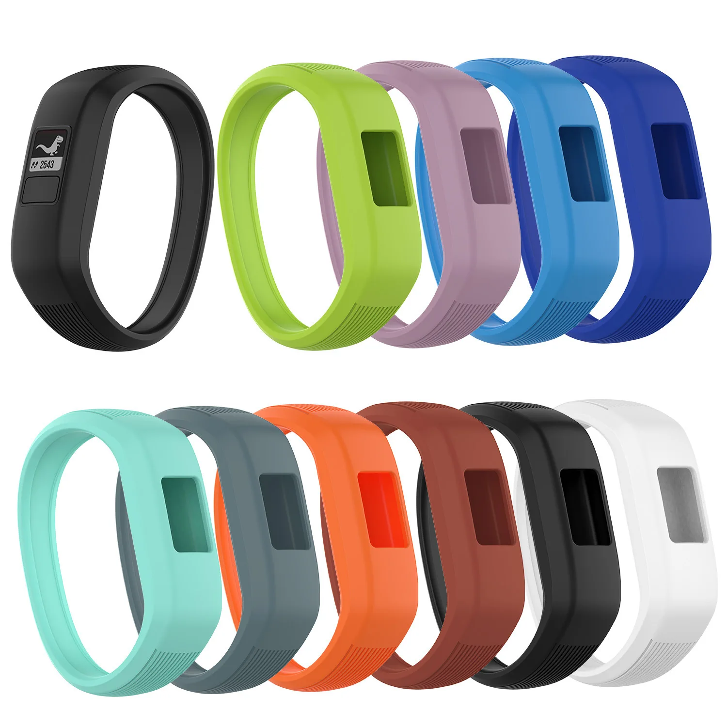 

Soft Smart Band Silicone Replacement Wristband Watch Strap For Garmin Vivofit JR2/JR/Vivofit3 Children's buckleless Wristband