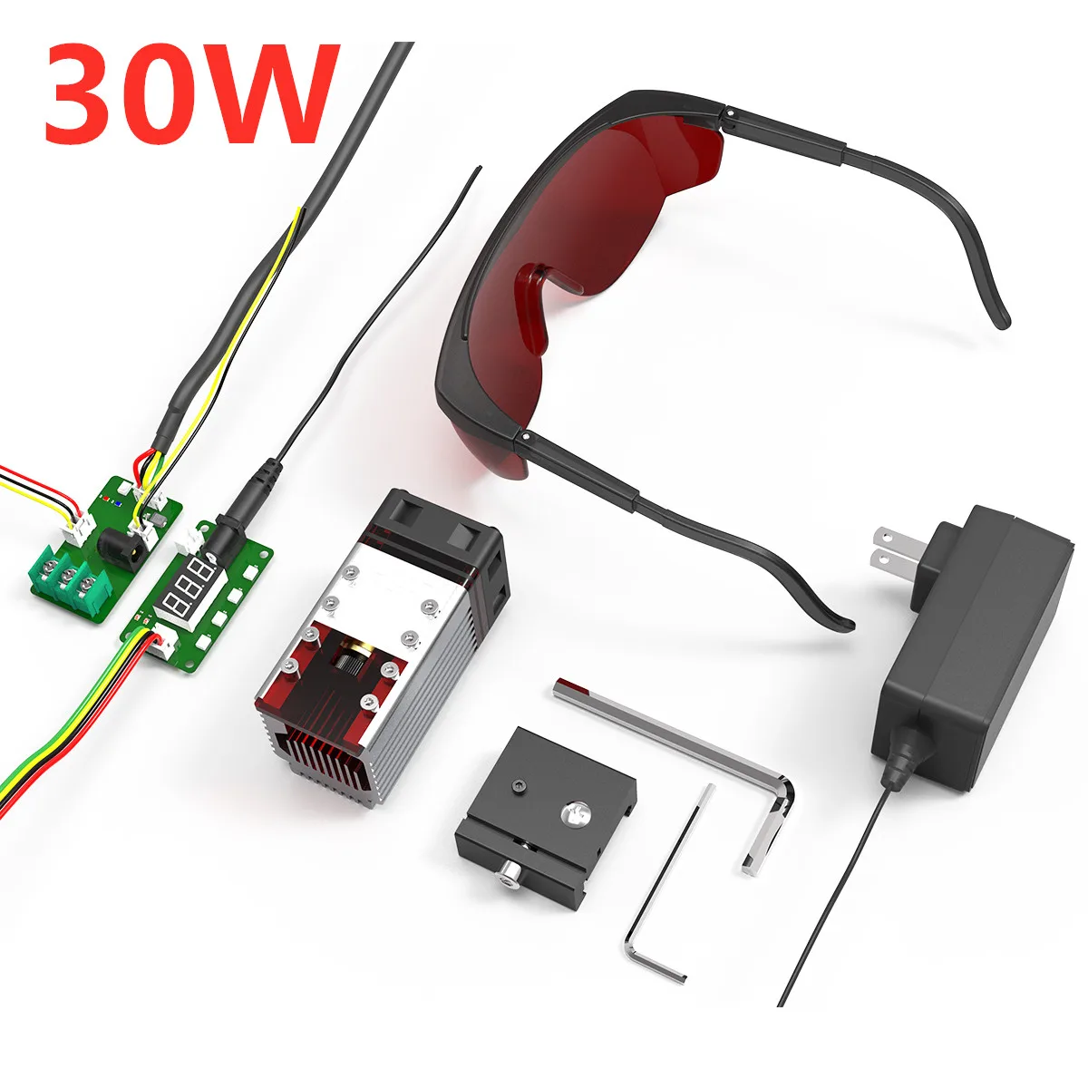 

30W/40W Laser Module Laser Head 450nm Blue Lase for Laser Engraving Machine Wood Marking Cutting Tool Engraving Head