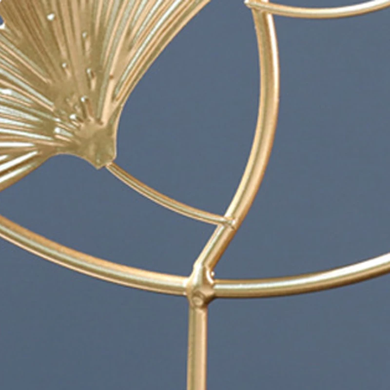 Золотые Железные украшения в виде листьев гинкго скандинавские Роскошные