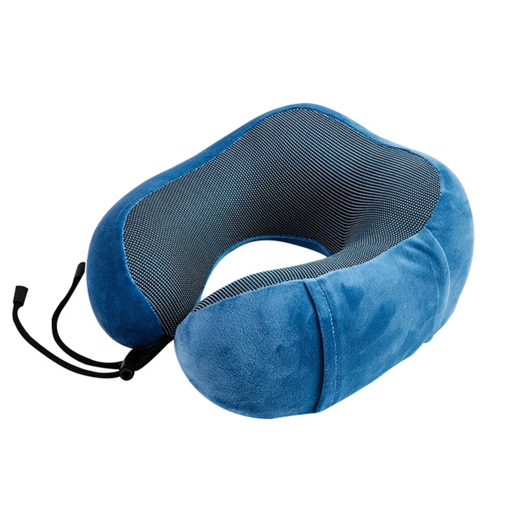 B-royal blue Подушка из пены с эффектом памяти u-образные дорожные подушки для шеи для самолета поддержка шеи аксессуары для путешествий удобные подушки для сна - Цвет: B-royal blue