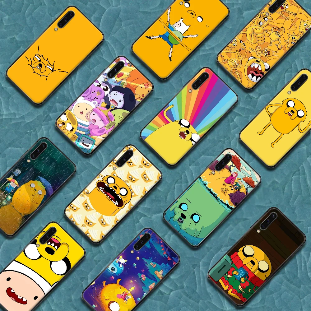 

Adventure Time Cartoon Phone Case Cover For Samsung Galaxy A7 8 10 20 20e 21 30 30S 31 41 50 50S 51 70 71 91 black Bumper