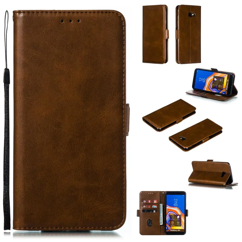Кожаный чехол для телефона Galaxy J3 Prime Orbit Top J7 V Eon Aura Crown Star Flip Wallet Card Holder Cover|Бамперы| |