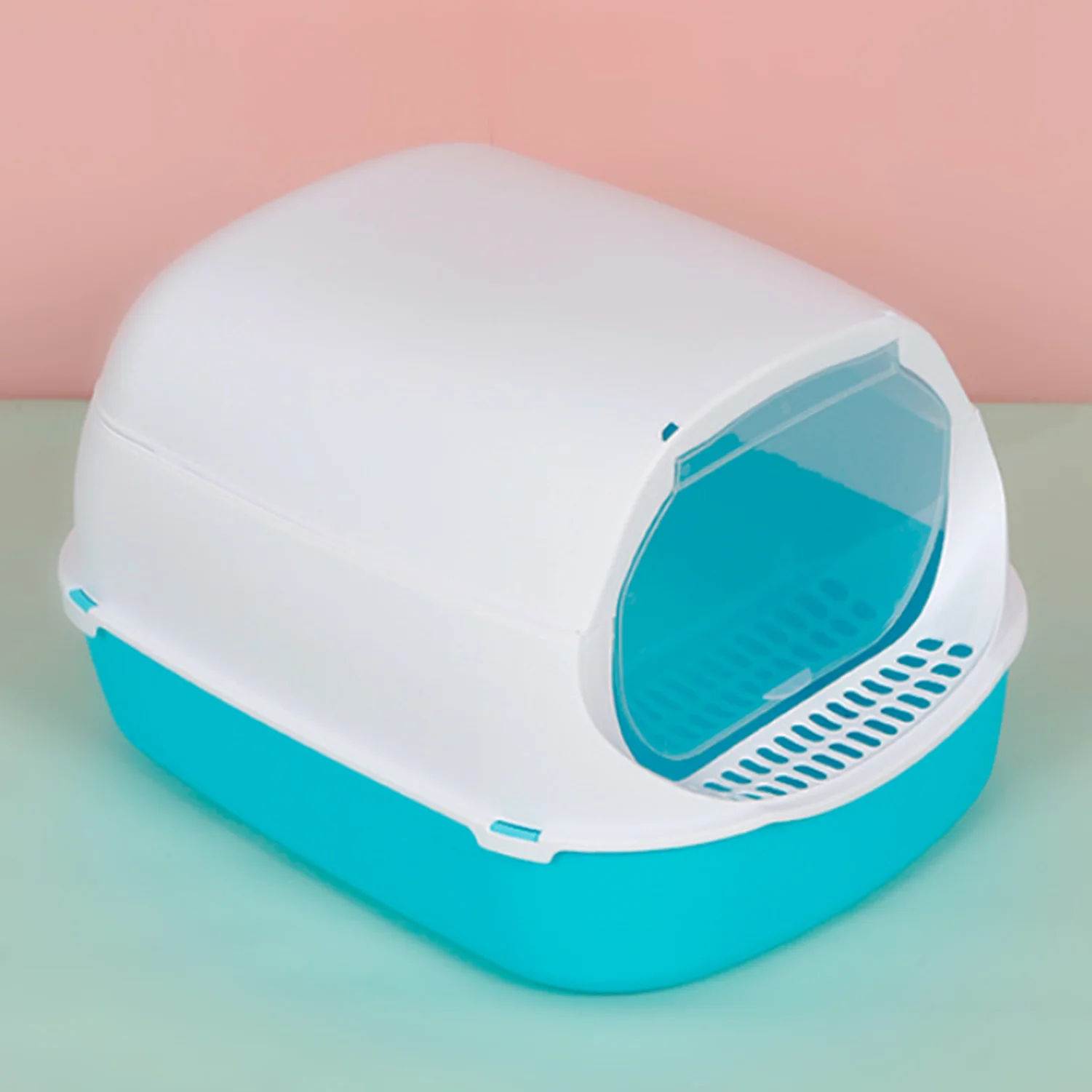 Fully Enclosed Cat Potty Pet Litter Box Deodorant Kitty Splash-proof Toilet Indoor Cleaning Sand Potty Cleaning Cat Supplies