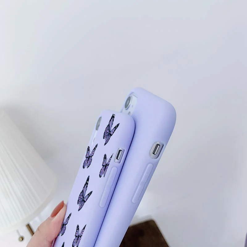 Чехлы INS из ТПУ с мультяшными бабочками для Samsung Galaxy S21 S20 FE S10e S10 Plus Ultra Lite A02 A72 A50 A30S