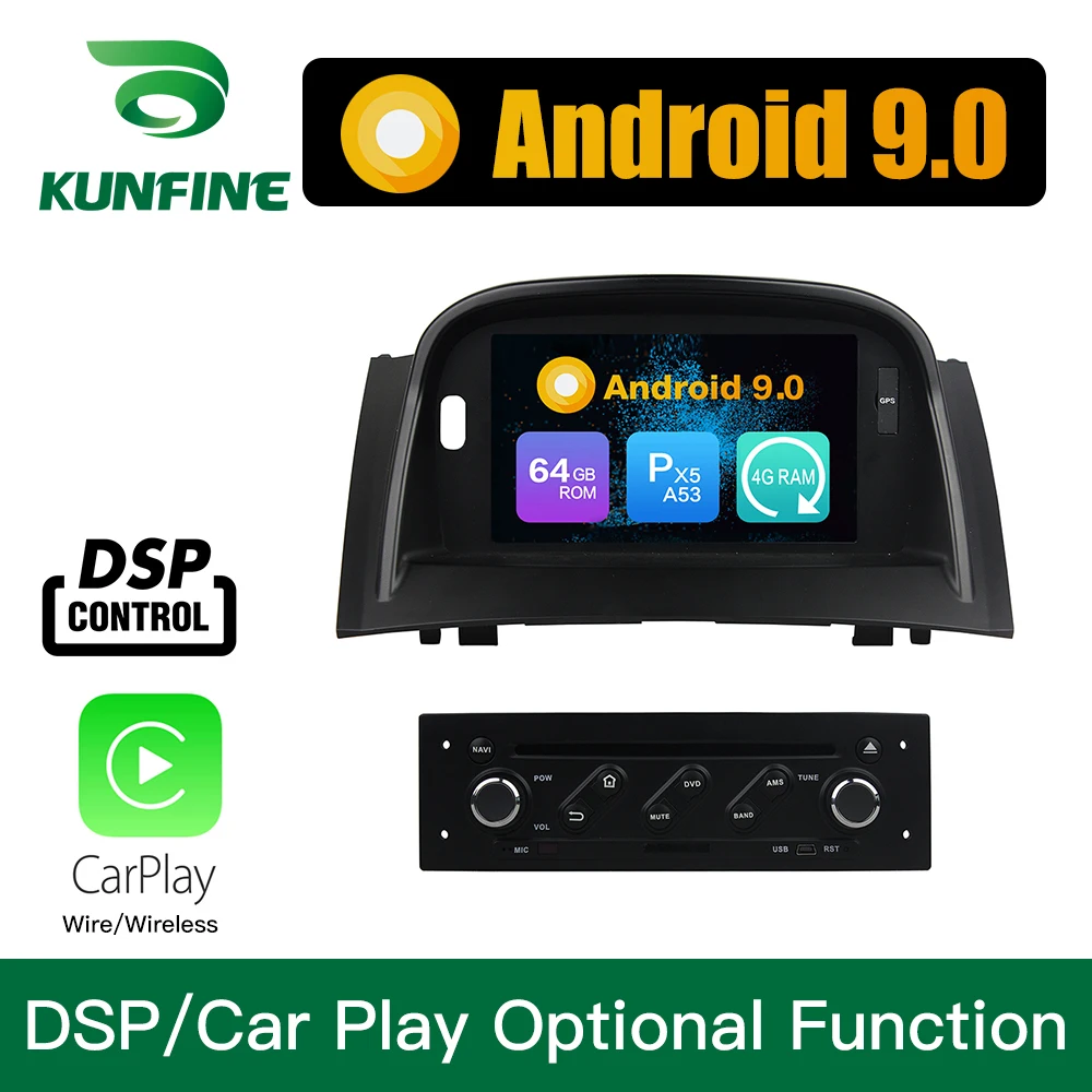 Автомобильный мультимедийный плеер Android 9 0 8 ядер 4 Гб ОЗУ 64 ПЗУ DVD GPS стерео для RENAULT