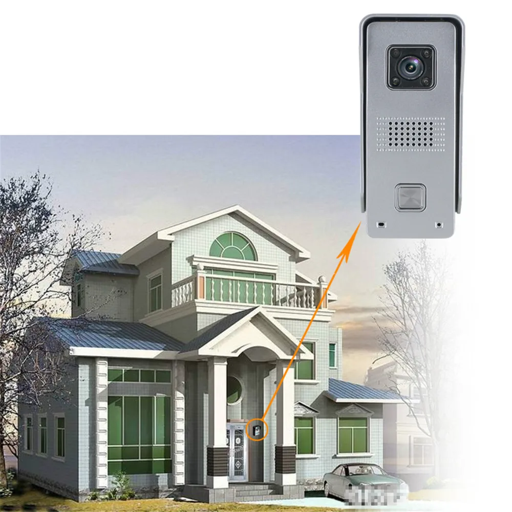 MOUNTAINONE Wired Video Intercom System Door Phone Doorbell Kits For Home Apartment Lock Access Control Waterproof | Дверной домофон