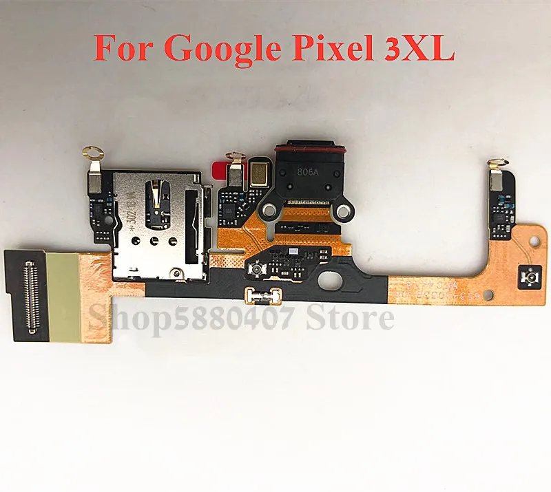 

Original Charger plug Connector For Google Pixel 3XL USB Charging Port Dock With SD/SIM Reader Card booth Flex cable connector
