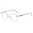 Дания брендовые титановые очки 6541 Ретро круглая оправа для очков мужские без винтов ультралегкие оптические очки по рецепту при близорукости