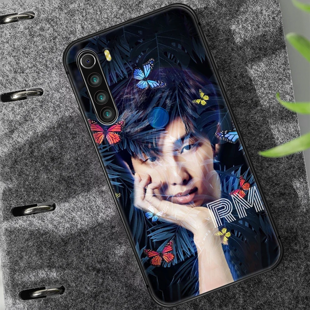 

Bangtan Boys Nam joon Kim Phone Case Cover Hull For XIAOMI Redmi 7 7a 8 8a 9 10X NOTE 6 7 7s 8 8t 9 9s Pro Max black Hoesjes