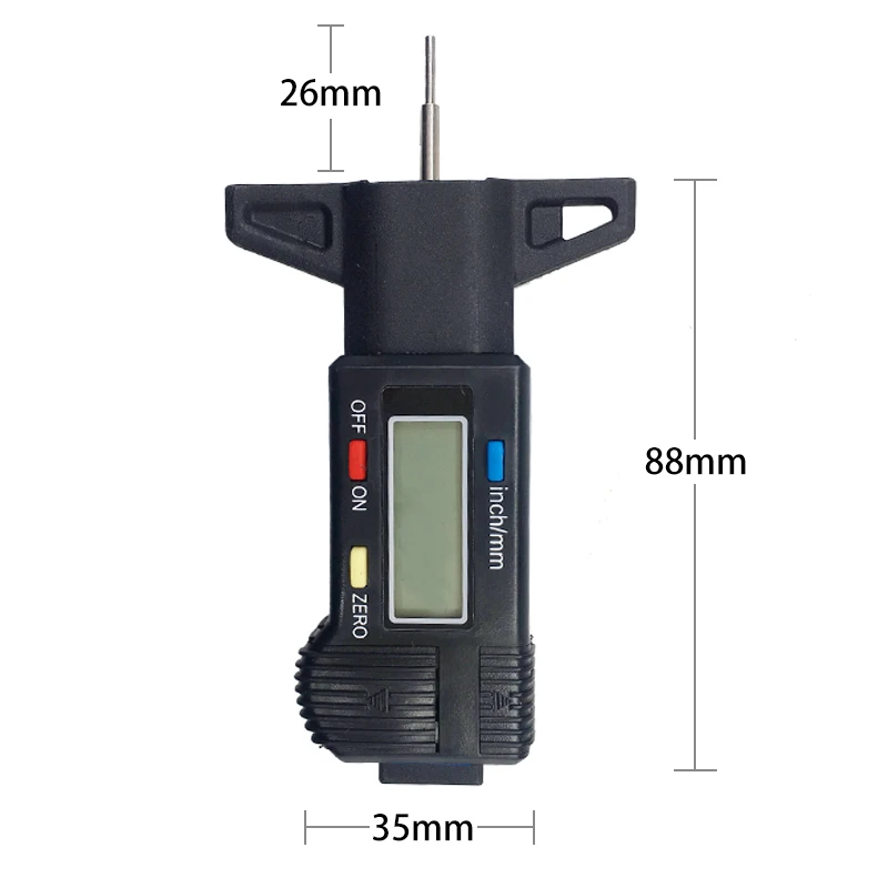 Digital Car Tyre Tire Tread Depth Gauge Meter Measurer Tool Caliper Thickness Gauges Brake Pad Shoe Monitoring System | Инструменты