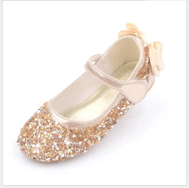 

Кожаные туфли для девочек, Свадебная обувь для девочек, блестящие новые брендовые туфли на плоской подошве, детские сандалии принцессы, танцевальная детская модная обувь